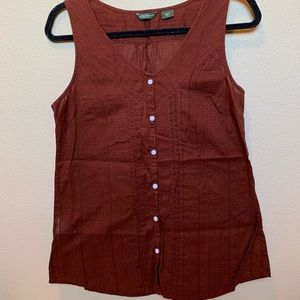 Eddie Bauer (Seattle USA) burgundy small tank top